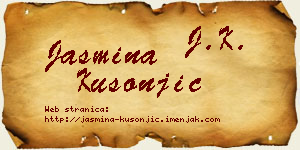 Jasmina Kusonjić vizit kartica